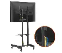 Pedestal con Ruedas para TV 37 a 70 Pulg  VESA Max 600x400mm Carga 40 kg