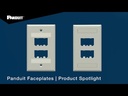 [Panduit][CFPE2IWY] Face plate Mini-Com™, 2 puertos, color blanco hueso