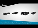 [Panduit][WMPFSE] Organizador de cables horizontal solo frontal negro 1ru