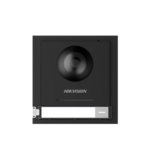 Hikvision DS-KD8003-IME1 Estacion de Videoportero 2MP Ojo de Pez c/1 boton