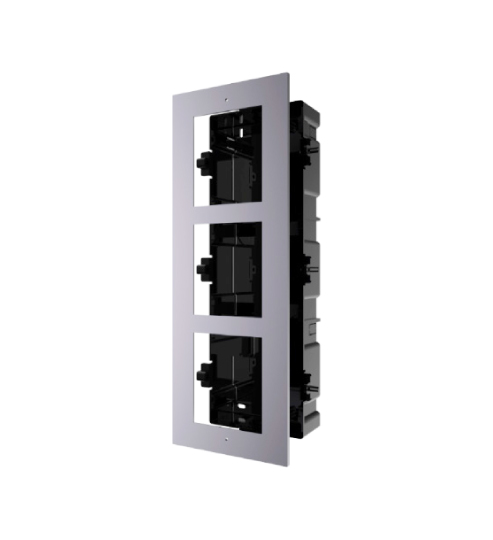 Hikvision DS-KD-ACF3 Montaje empotrado para tres Modulos de Videoportero