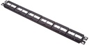 Patch Panel modular Mini-Com de 24 puertos 1U color negro (Panduit: CPPL24WBLY)