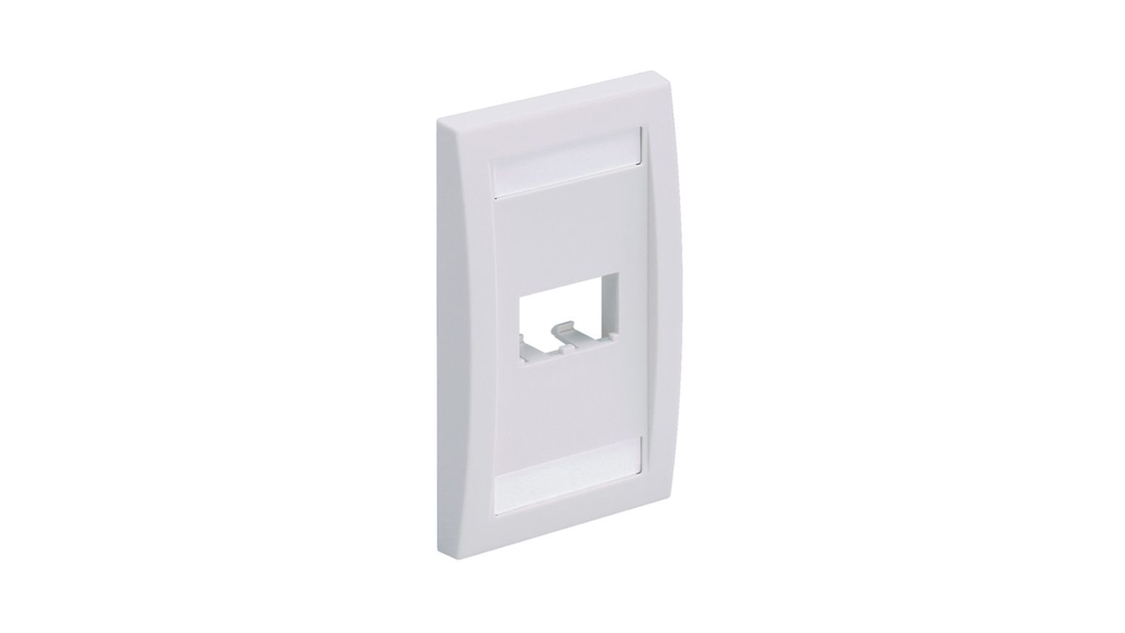 Panduit CFPE2IWY | Placa Frontal Modelo Ejecutiva Mini-Com™, 2 puertos, color marfil eléctrico
