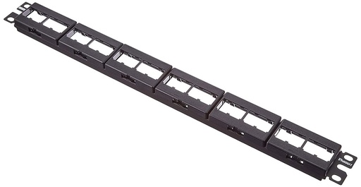 [107597] PANDUIT CPPL24WBLY | PATCH PANEL MODULAR MINI-COM DE 24 PUERTOS 1U COLOR NEGRO