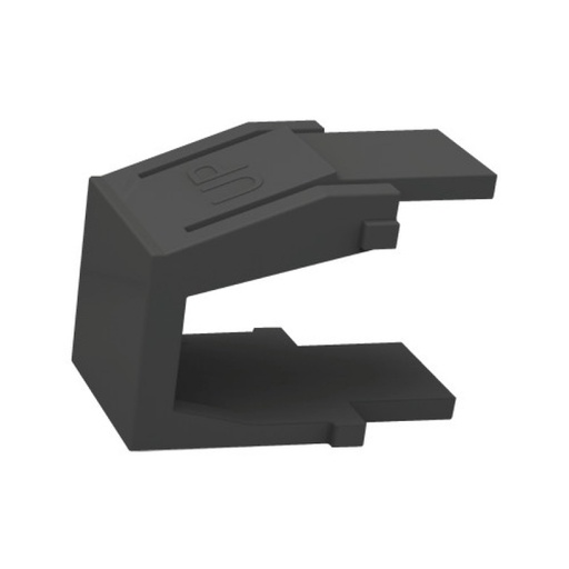 [108931] Furukawa 35050369 Tapa Ciega p/Face Plate RJ45 color negro (Paq/10)