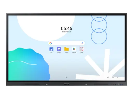 Samsung LH86WADWLGCXZA Pizarra Interactiva IPS 75" WAD ANDROID 13 Google Touch IR 60Hz 3840x2160 400 NITS Parlantes 15Wx2CH